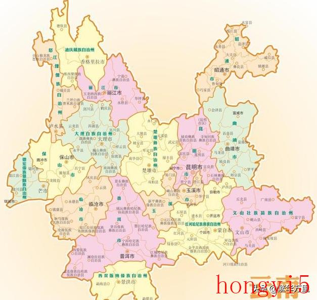 云南16个市辖区（云南有几个市和几个自治州）(图1)