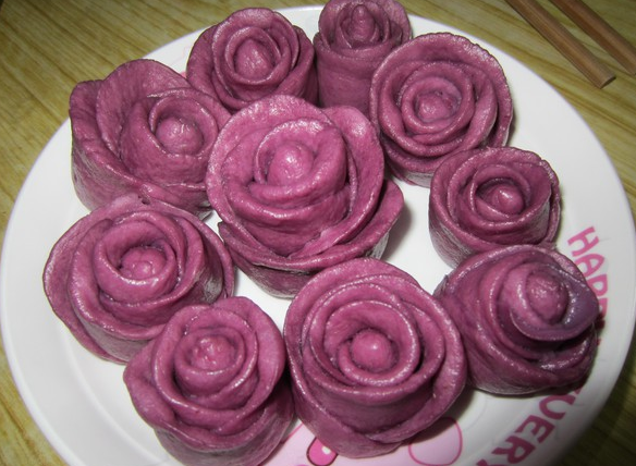 紫薯玫瑰花馒头怎么做好吃 怎么做才松软