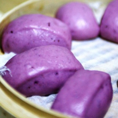 紫薯馒头可以用碱吗   为什么会变绿色